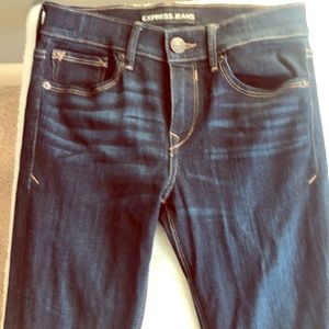 Express dark wash jeggings